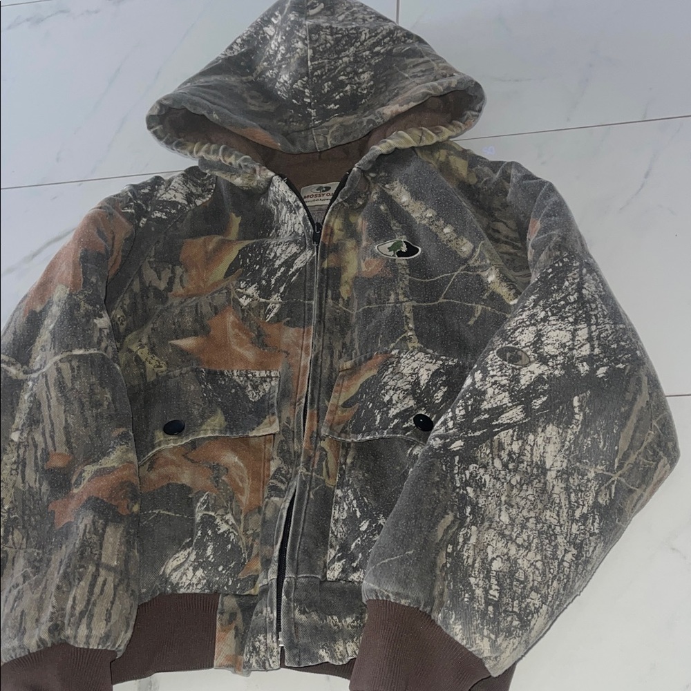 Vintage 1990s Mossy Oak Camo Camouflage Jacket Boys